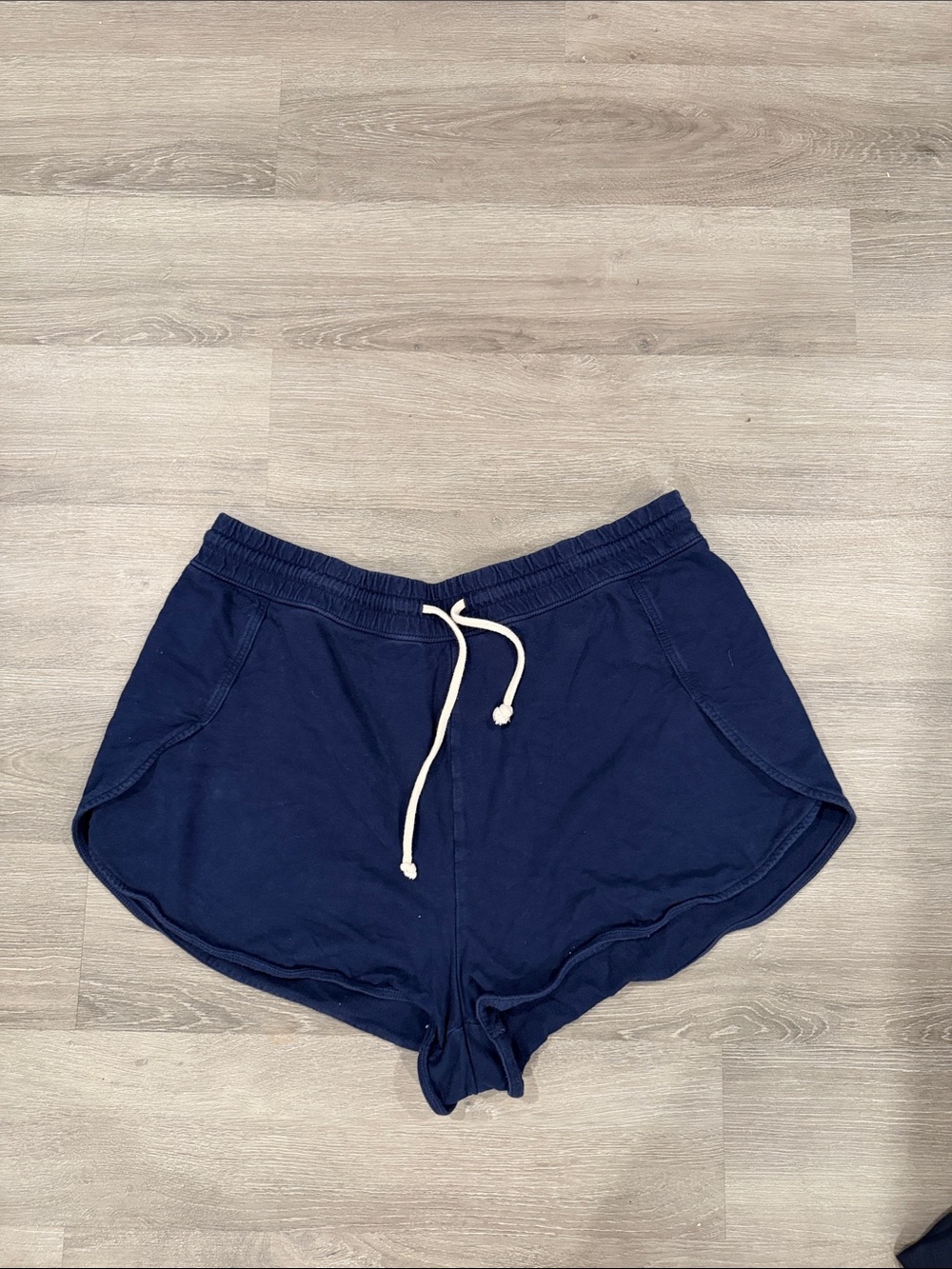 aerie Navy Drawstring Athletic Lounge Shorts